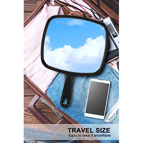Mirrornova Hand Mirror, Extra Large Barber Hairdressing Handheld Mirror with ...