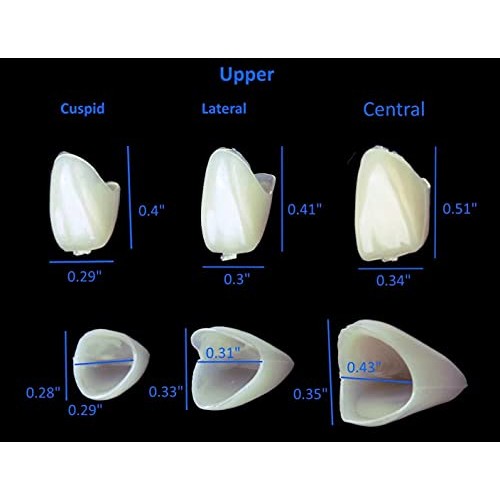 100 Pcs Temporary Crown Veneer Materials For Front And Back Molars