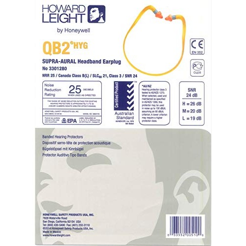 Howard Leight by Honeywell Quiet Band Shooting Earplugs 3 Pairs, (Contains 3 ...