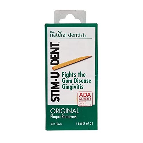 Natural Dentist Stim U Dent Original Mint 4 Packs of 25