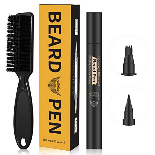 Beard Pencil Filler for man Water Proof Beard pen and beard brush Long Lastin...