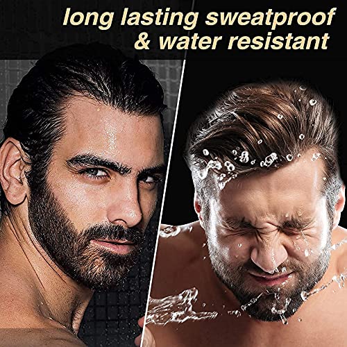Beard Pencil Filler For Men（Upgraded）Black Beard Filler Pen Boar Bristle Br...