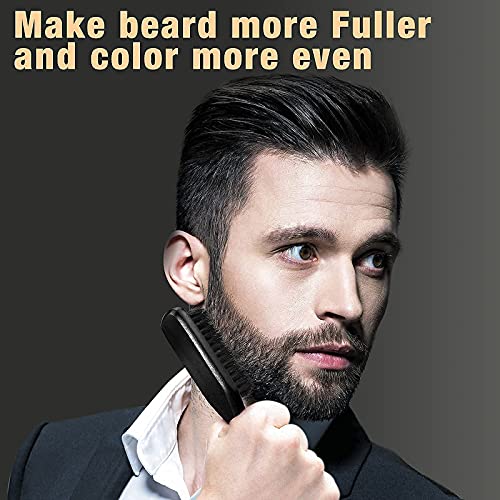 Beard Pencil Filler For Men（Upgraded）Black Beard Filler Pen Boar Bristle Br...