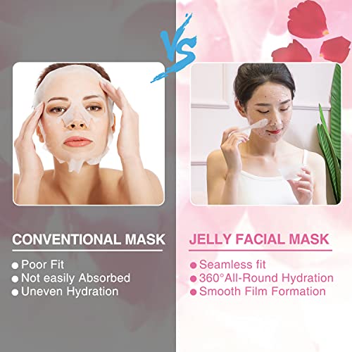Jelly Masks for Facials Peel Off Moisturizing Jelly Mask Powder Hyaluronic Ac...