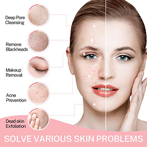 Electric Facial Cleansing Brush Waterproof Face Brush Spin Rechargeable Misik...