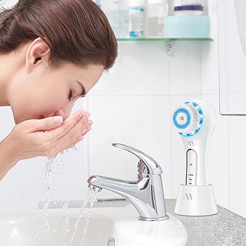 Electric Facial Cleansing Brush Waterproof Face Brush Spin Rechargeable Misik...