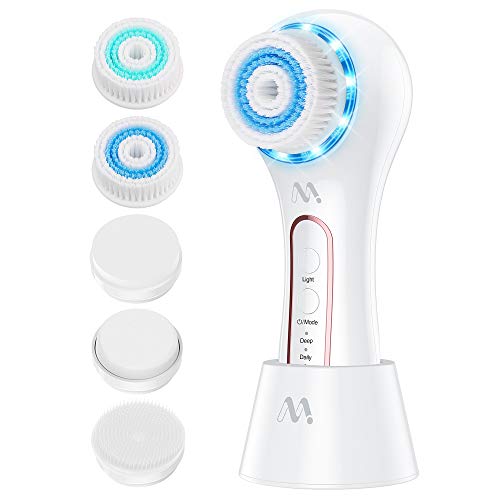 Electric Facial Cleansing Brush Waterproof Face Brush Spin Rechargeable Misik...
