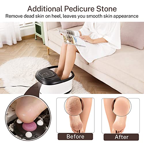 Foot Spa Misiki Foot Bath Massager with Heat & 3 Automatic Modes and 6 Motori...