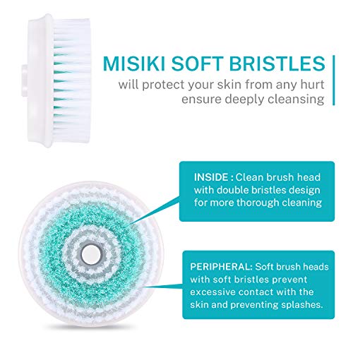 Misiki Facial Cleansing Brush Head 0.075mm Replacement Soft Brush Head for Fa...