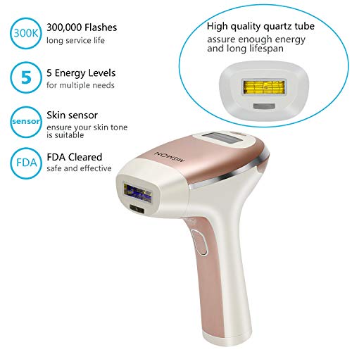 IPL Hair Removal for Women, MiSMON Permanent Laser Hair Removal Device for Bo...