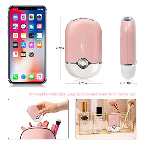 MISMXC Eyelash Fan,Rechargeable Handheld Mini Fan Lash Dryer with Built in Sp...