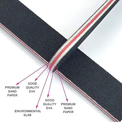 10PCS Professional Nail File Set, Nail Files & Buffers, Double Sided Emery Bo...