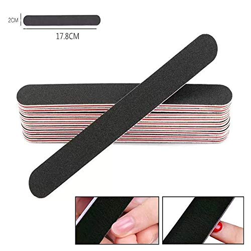 10PCS Professional Nail File Set, Nail Files & Buffers, Double Sided Emery Bo...