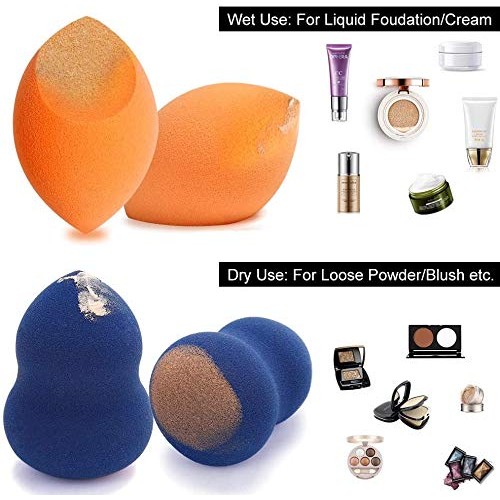 Miss Gorgeous London Makeup Sponge Set Blender Beauty Foundation Blending Spo...