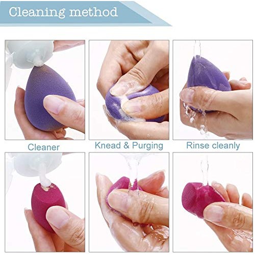 Miss Gorgeous London Makeup Sponge Set Blender Beauty Foundation Blending Spo...