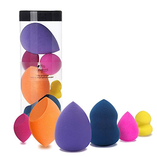 Miss Gorgeous London Makeup Sponge Set Blender Beauty Foundation Blending Spo...