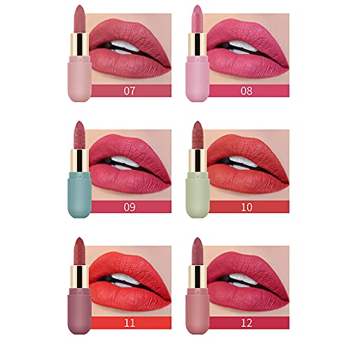MISS ROSE M New 6 Color Mousse Velvet Lipstick Set, makeup set for women , Lo...