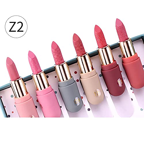 MISS ROSE M New 6 Color Mousse Velvet Lipstick Set, makeup set for women , Lo...