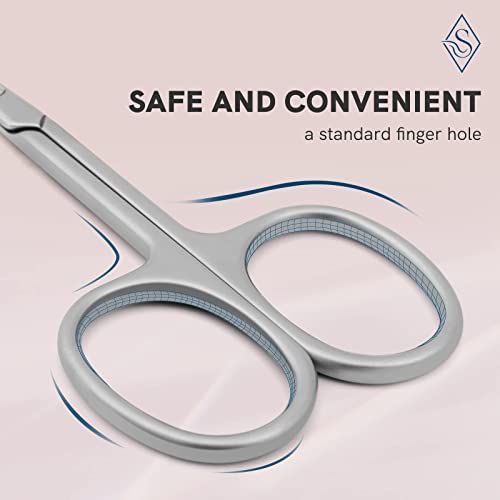 Cuticle Nail Scissors with Classic Fine Curved Blade, Sharp Cuticle Nippers C...