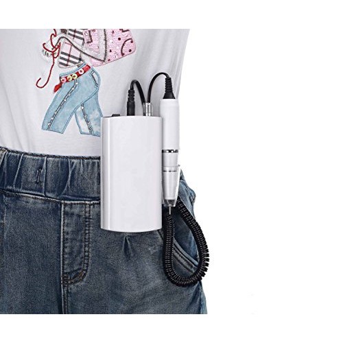 Miss Sweet Portable Nail Drill Machine Rechargeable Electric Nail File for Ac...