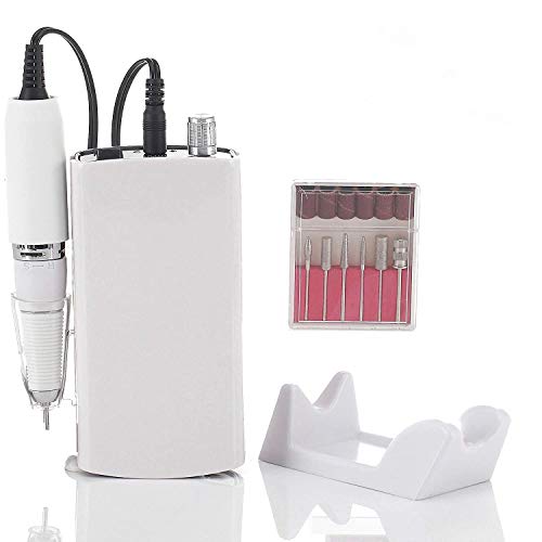 Miss Sweet Portable Nail Drill Machine Rechargeable Electric Nail File for Ac...