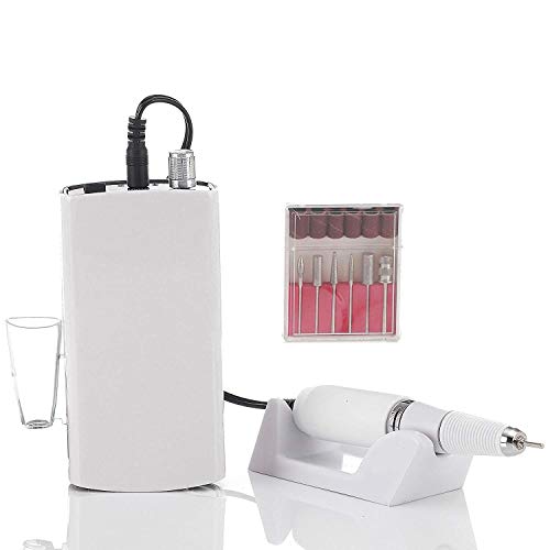 Miss Sweet Portable Nail Drill Machine Rechargeable Electric Nail File for Ac...