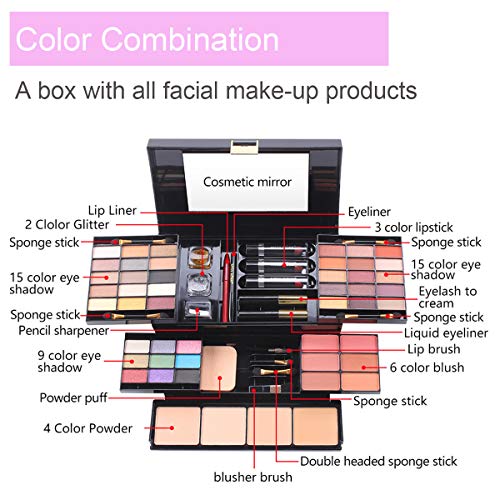 All In One Makeup Kit, Multi-Purpose Makeup Gift Set 49 Colors Combination Pa...