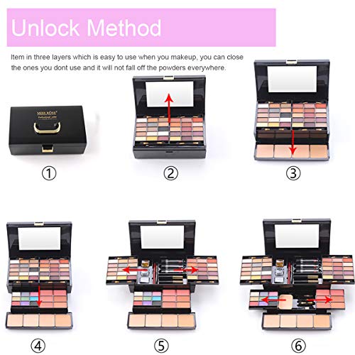 All In One Makeup Kit, Multi-Purpose Makeup Gift Set 49 Colors Combination Pa...