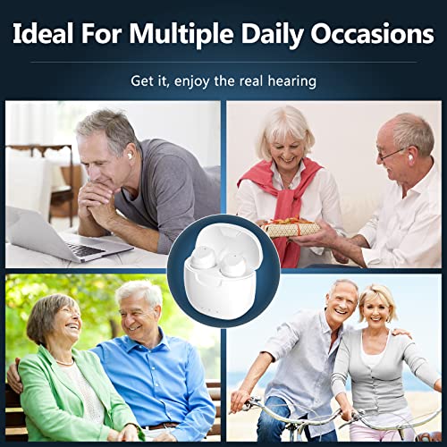 Hearing Aids for Seniors Rechargeable, Touch Control 12 Channels Digital Hear...