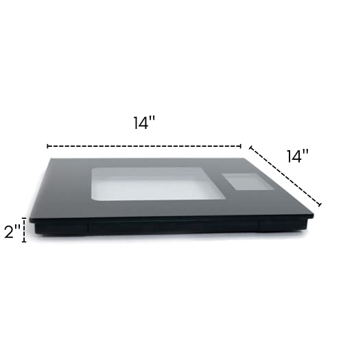 500lb Extra Wide, Glass Digital Scale, Talking Bathroom Scale Visual & Voice ...