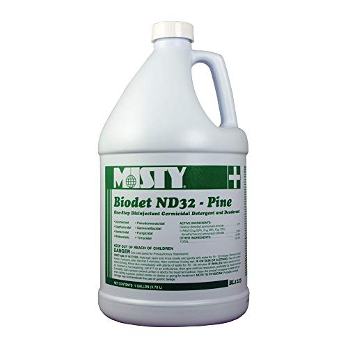 Misty Concentrated Disinfectant - 1 Gallon (Case of 4) 1038809 - Quat-Based G...