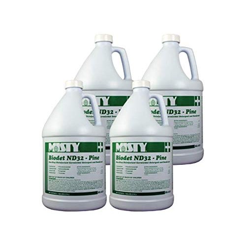 Misty Concentrated Disinfectant - 1 Gallon (Case of 4) 1038809 - Quat-Based G...