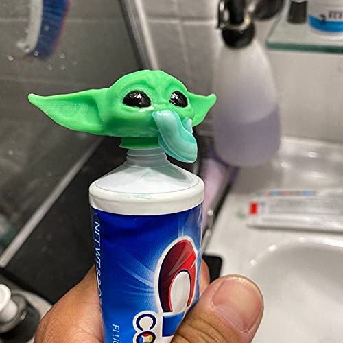 MITAOSLIM Baby Yoda Toothpaste Cap Dispenser 3D Printed Toothpaste Protection...