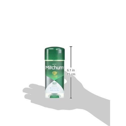 Mitchum Antiperspirant Deodorant Stick for Men, Triple Odor Defense Gel, 48 H...