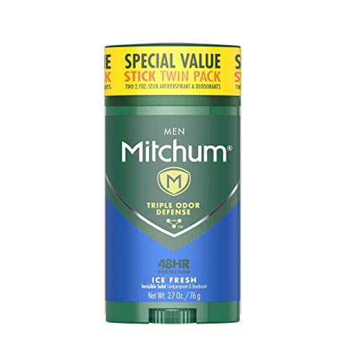 Mitchum Antiperspirant Deodorant Stick for Men, Triple Odor Defense Invisible...