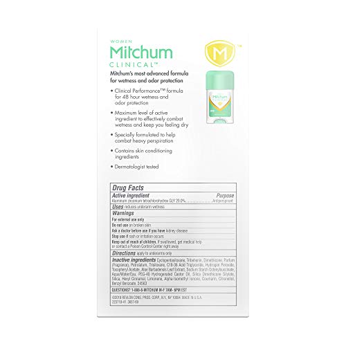Mitchum Women Clinical Soft Solid Antiperspirant Deodorant, Pure Fresh, 1.6 O...