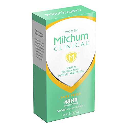 Mitchum Women Clinical Soft Solid Antiperspirant Deodorant, Pure Fresh, 1.6 O...