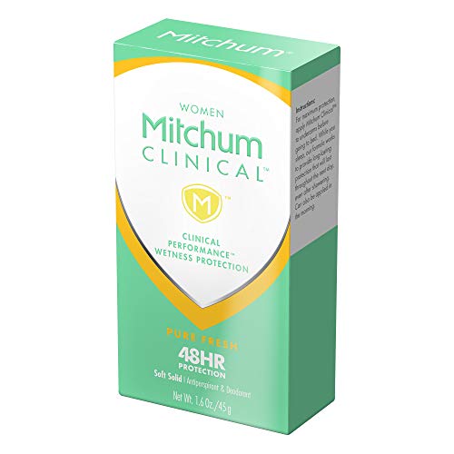 Mitchum Women Clinical Soft Solid Antiperspirant Deodorant, Pure Fresh, 1.6 O...