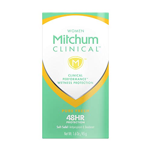 Mitchum Women Clinical Soft Solid Antiperspirant Deodorant, Pure Fresh, 1.6 O...