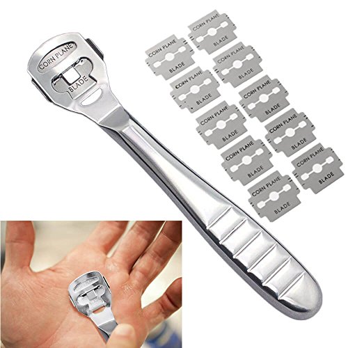 Hand Callus Remover, Palm Finger Thumb Callus Shaver Titania with 10 Blades f...