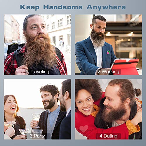 Beard Straightener for Man, Miuphro PTC Ceramic Heating Beard Straightener Br...