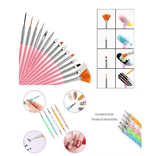 Portable UV Lamp LED Dry Nail Kit Manicure Nail Tool Set,Practical Nail Art S...