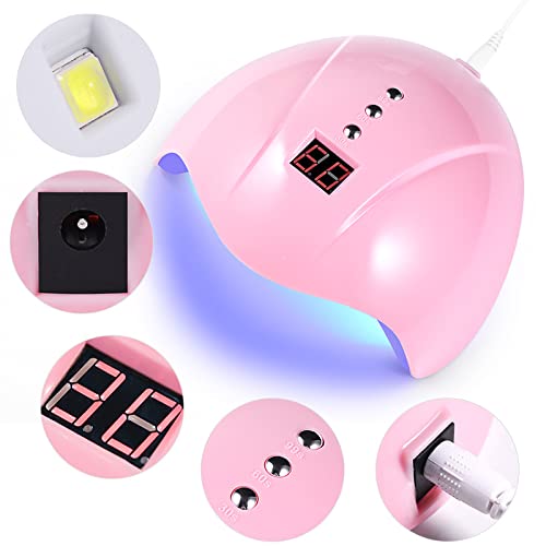Portable UV Lamp LED Dry Nail Kit Manicure Nail Tool Set,Practical Nail Art S...