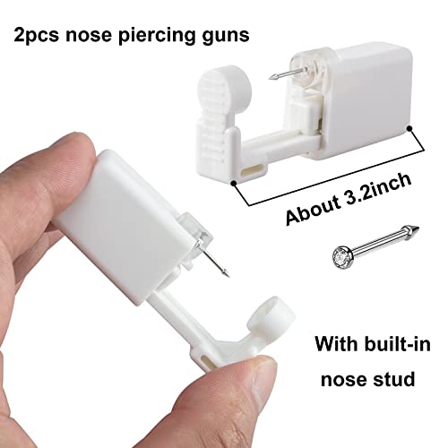 Nose Piercing Kit, MIUXIA Nose Piercing Kit with Jewelry Nose Built-in Stud N...