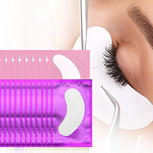 100 Pairs Eyelash Extension Gel Patches Kit, Under Eye Gel Pads Lint Free Las...