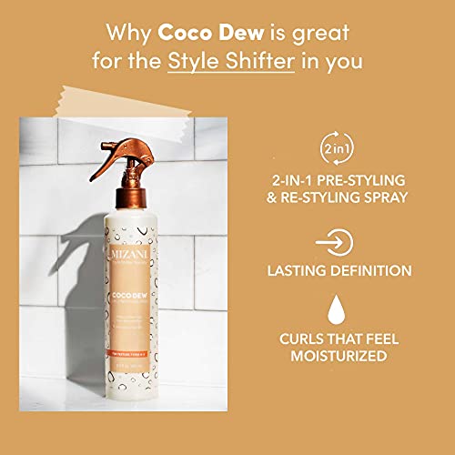 MIZANI Style Shifter Society Coco Dew Curl (P)Restyling Spray, 2-in-1 Moistur...