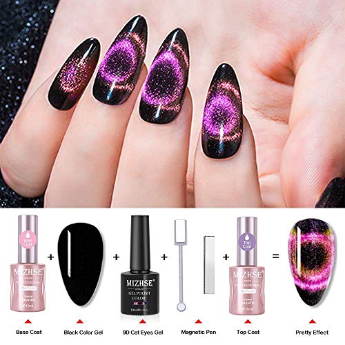 MIZHSE 9D Cat Eye Gel Nail Polish Magnetic Cat Eye Gel Nail Polish Magnetic G...