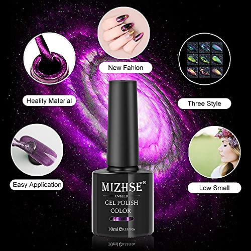MIZHSE 9D Cat Eye Gel Nail Polish Magnetic Cat Eye Gel Nail Polish Magnetic G...