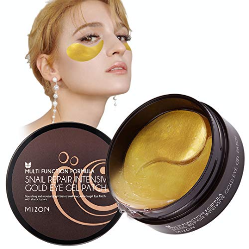 Under Eye Collagen Patches Eye Masks with 24K Gold and Snail, Eye Gel Treatme...