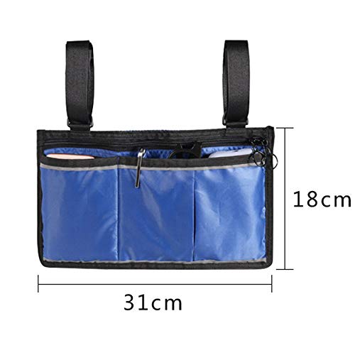MJZYP Wheelchair Armrest Pouch Organizer Bag for Side of Chair, Wheelchair St...